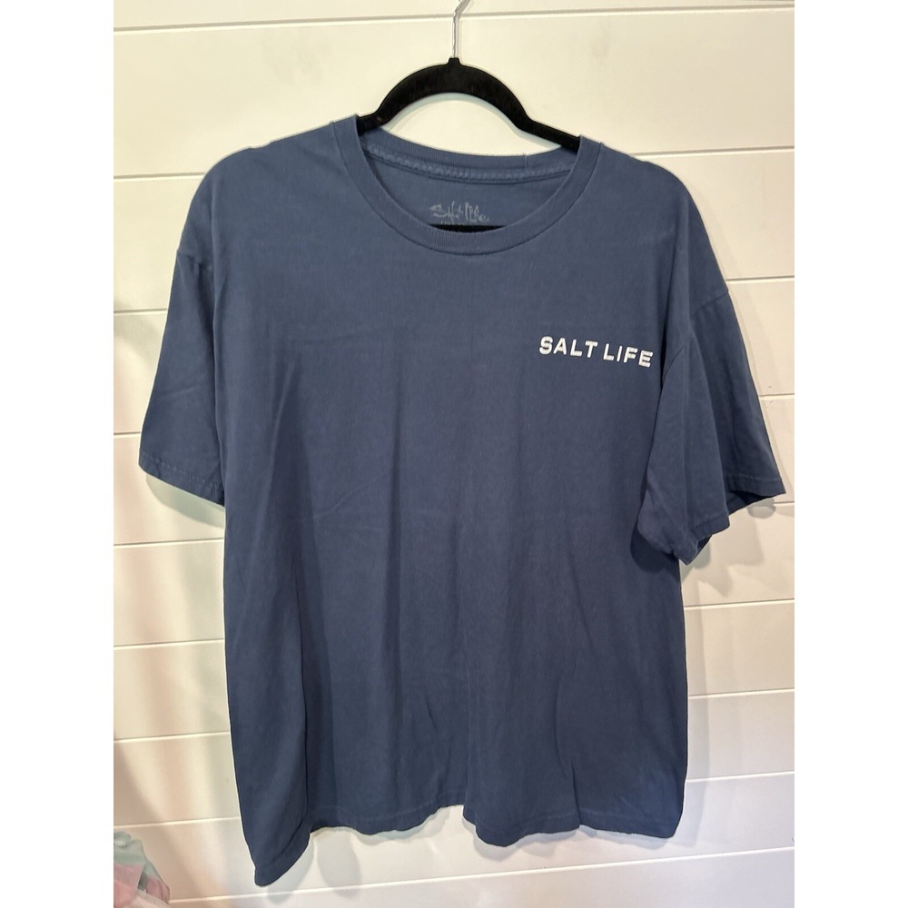 2 Men's Salt Life Tshirt Size Large Back Graphics‎ 100% Cotton